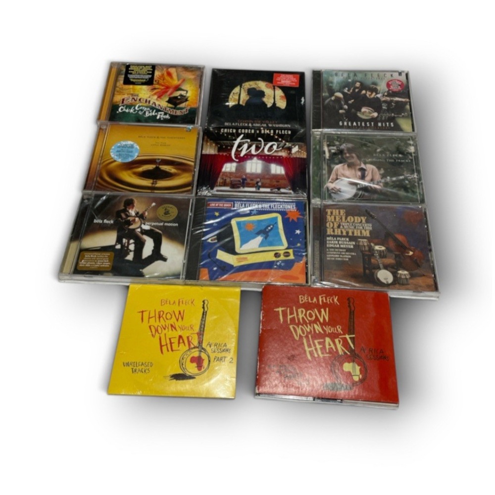 Bela Fleck CD Lot of 11 Flecktones Chick Corea Edgar Meyer Banjo Jazz Bluegrass